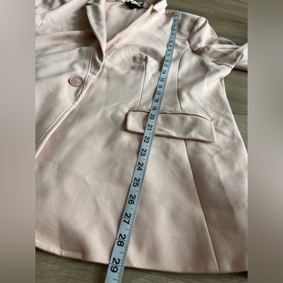 Lane Bryant The Bryant Blazer One-Button Pale Pink Career Classic Blazer Sz 20 - Picture 6 of 10